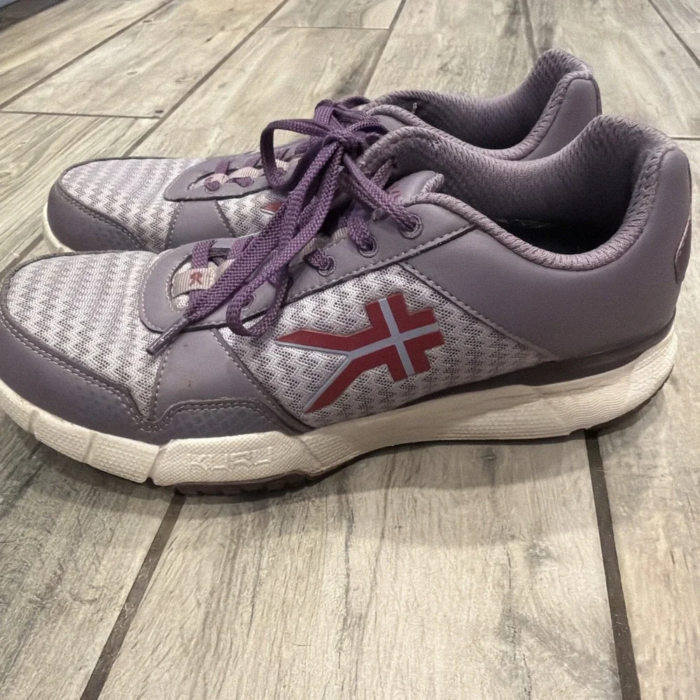 KURU‎ Quantum Purple White Women's Shoes Size 8.5 Comfort Gym Walking Shoes